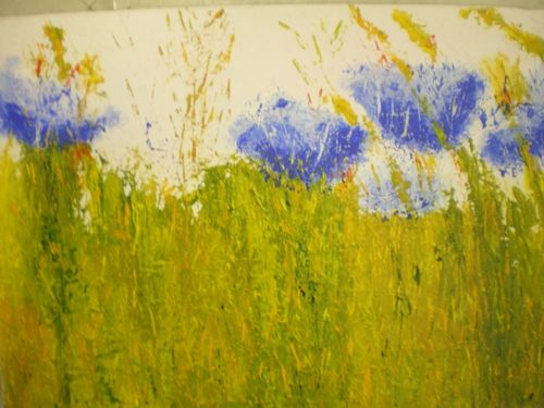 Anne-Marie.Fleurs des champs.Acrylique.