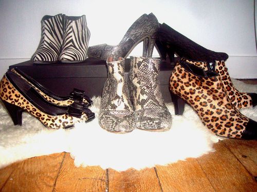 Chaussures-zebrées-leopardisées-pythonisées