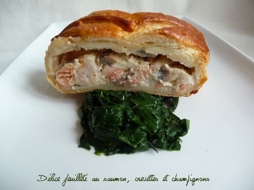 Délice feuilleté de saumon crevettes3
