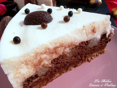 gateau mousse au chocolat et mousse aux poires-copie-2