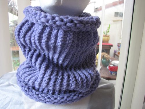 tricoter un col chale