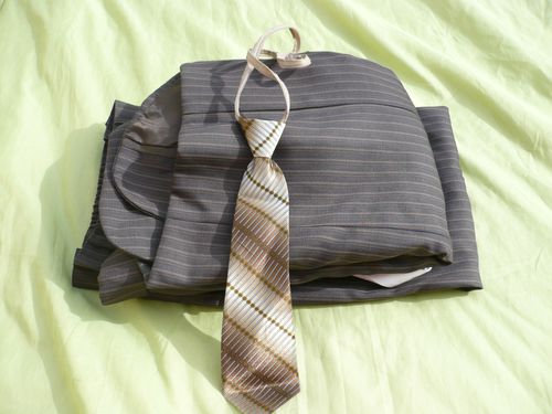 222 Cravate costume 5 pieces enfant