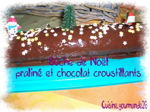 Buche choco praliné crousti