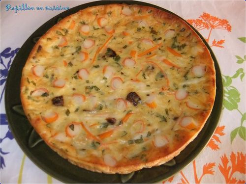 Recette Quiche Sans Pate Au Surimi Papillon En Cuisine