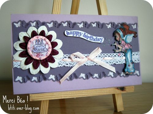 Carte Béa Btiti pour Scrap Inès Anniversaire