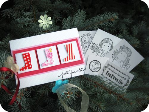 Scrap Inès Merci Amélie carte