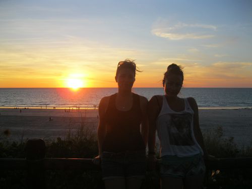 Pauline & me sunset