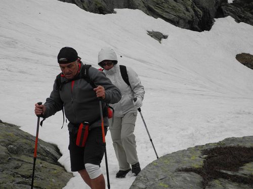 En direction du refuge de la Dent Parrachée