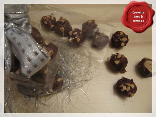 Chocolats, fourrage au beurre de cacahuète4