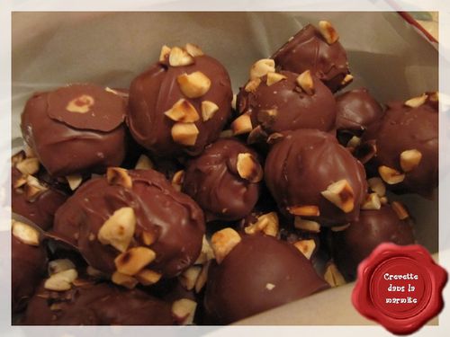 Chocolats, fourrage au beurre de cacahuète5