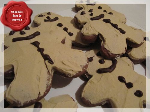 Sablés au chocolat, glaçage noisette6