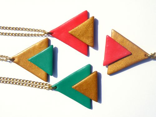 colliers triangles aztèque