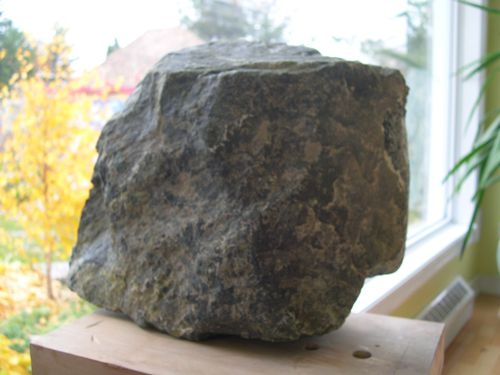 pierre, péridotine serpentinisée 