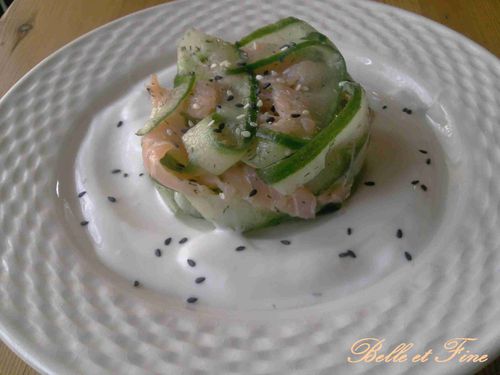 tagliatelle concombre saumon