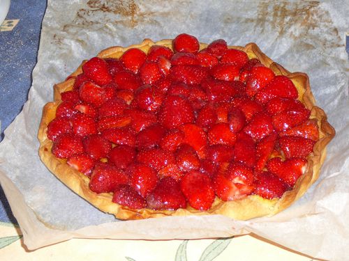 Mai 2010,tarte aux fraises pour les Paloma (4)