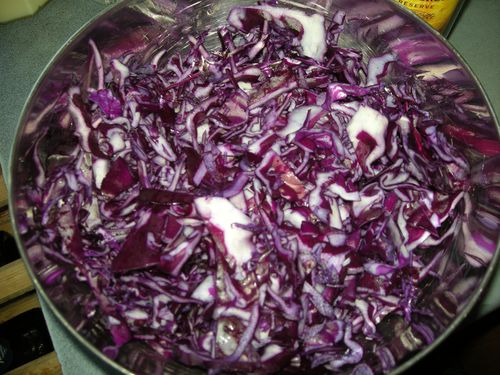 Chou rouge en salade pommes noix (2)
