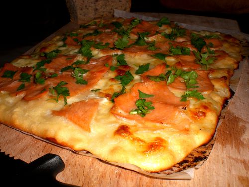 pizza mozza saumon