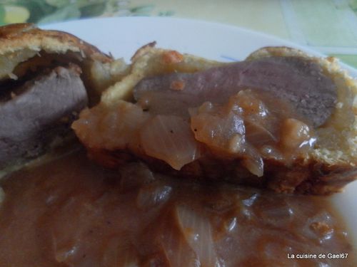 magret de canard en croute coupe