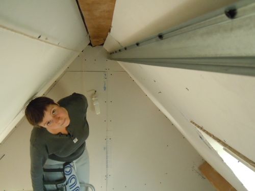 Faux plafond des combles, 1ère partie. maisonettravaux Pente désign plafond