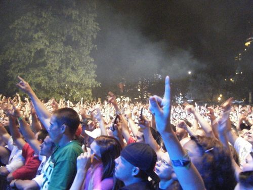 Foule - Parc de la francophonie - Festival d'été de Québec 2011