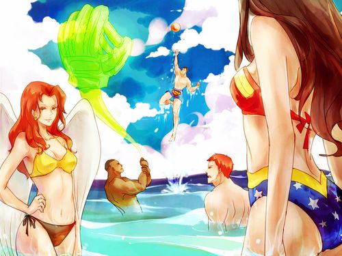 jla summer holiday by flafly-d571o7g