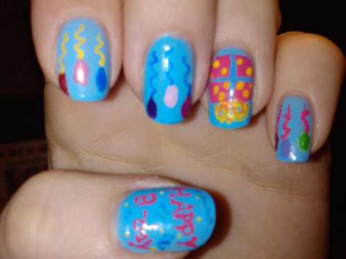 Birthday Nails - nail-designs