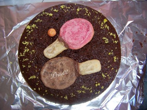 Gateau raquettes de ping