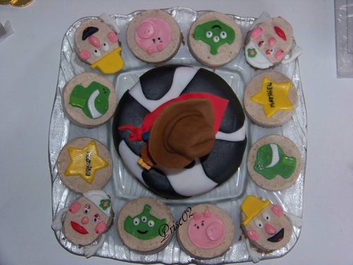 Gateaux individuels personnages Toy Story1
