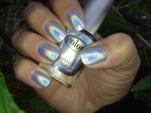 Color Club Holo Harp on it 