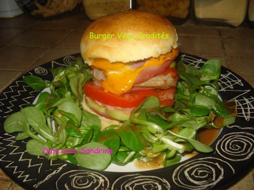 Burger Veau Crudités 6