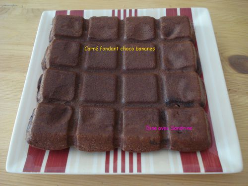 Carré fondant choco-banane 8