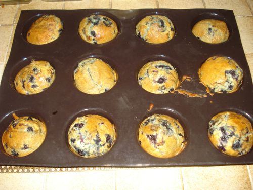 Muffins aux myrtilles 5