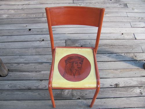 chaise peinte renaissance atelier deva peintre en décor
