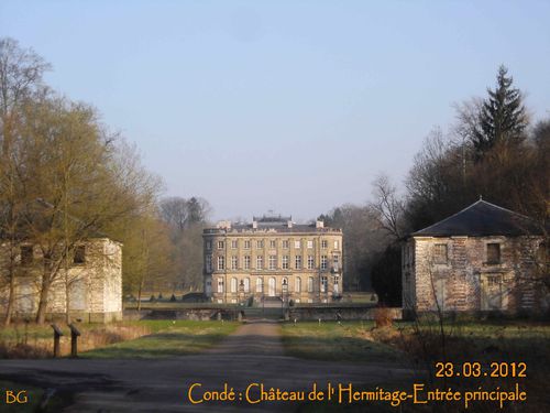 Condé Chateau de l 'Hermitage Entrée pricipale