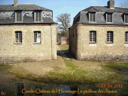 Condé Château de l 'Hermitage Le pédiluve des chevaux