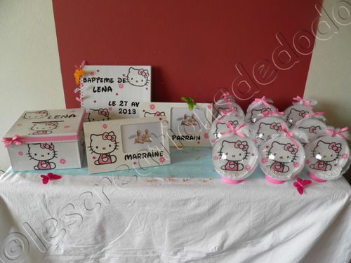 decoration bapteme hello kitty