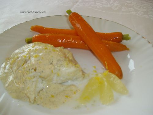 Filet de loup à la vanille et au zeste de citron