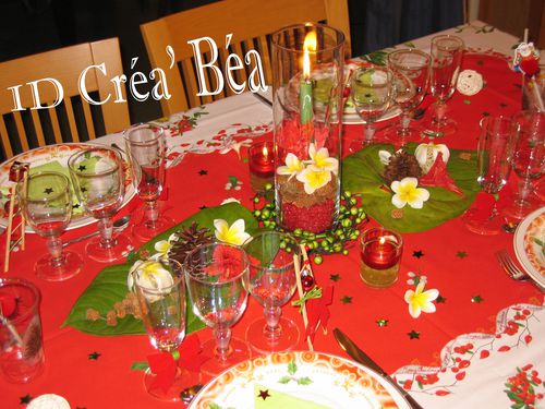 Noël Rouge & vert Centre de Table (1)