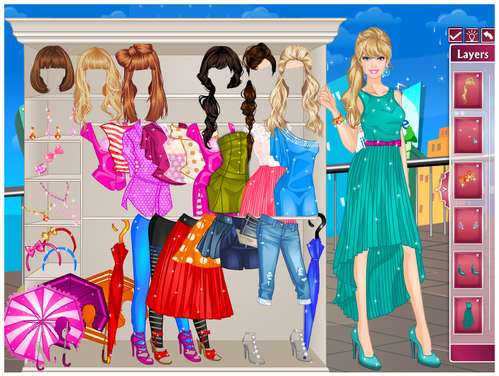 barbie girl dress up games