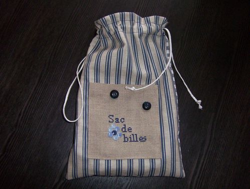sac de billes brodé par caroline