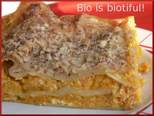 Lasagnes butternut, fromage frais, sauce à l'orange 1