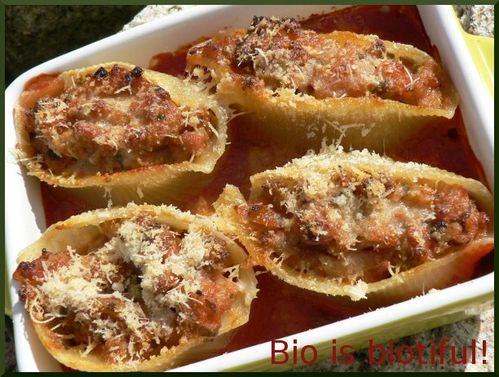 Conchiglioni farcis au veau 1