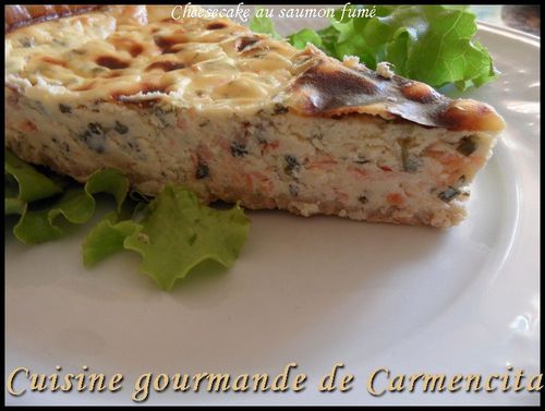 Cheesecake au saumon fumé-border