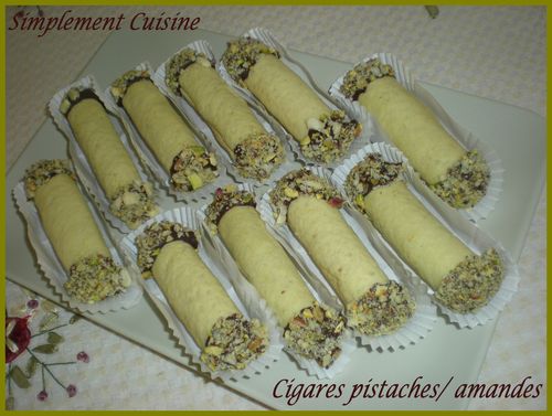 Cigares aux amandes et aux pistaches