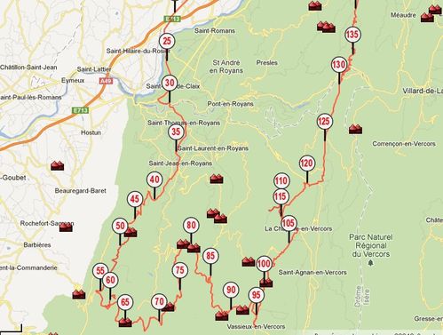Parcours Vercors ac Toinou et David