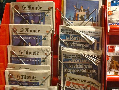 journaux élection présidentielle Hollande Le Monde Le Par