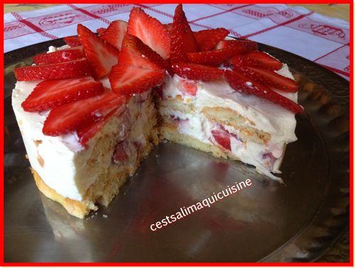 Fraisier Facon Tiramisu Le Blog De Cestsalimaquicuisine