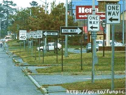 one way