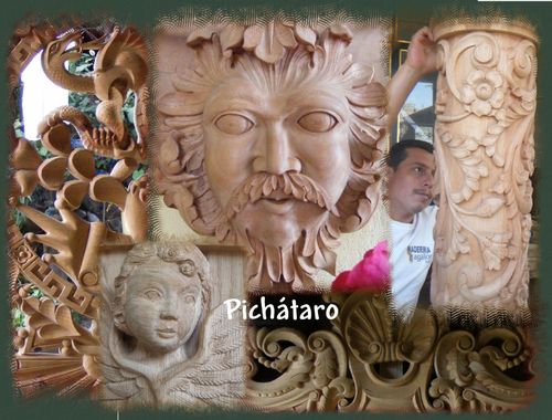 Mueble rústico de pichataro muebles chukari Mueble tallado telefono