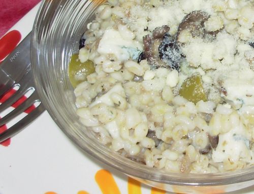 Blé au caviar d'aubergines & gorgonzola5